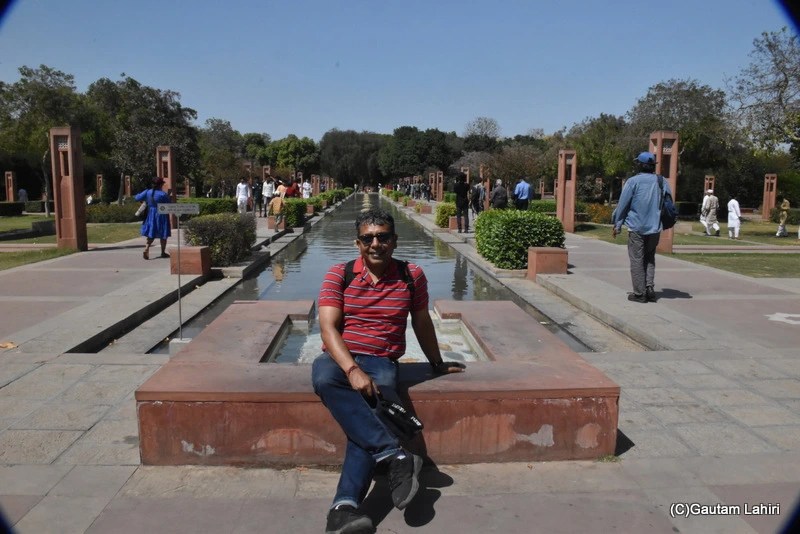 central canal of Sunder Nursery, New Delhi by gautam lahiri