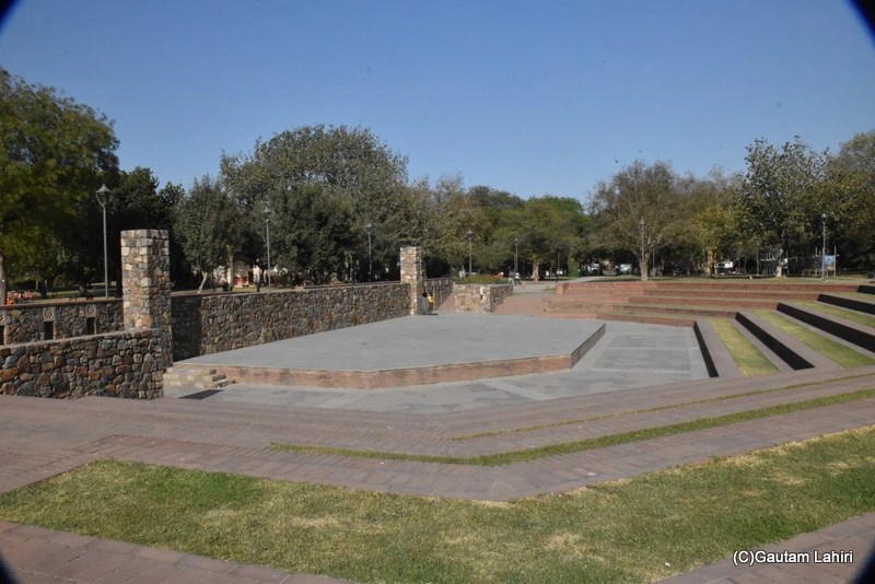 Stepped Courtyard at Sunder Nursey by gautam lahiri