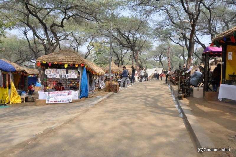 You are seeing a tribal stall at SurajKund Handicrafts Exhibition at Faridabad, India by gautam lahiri
