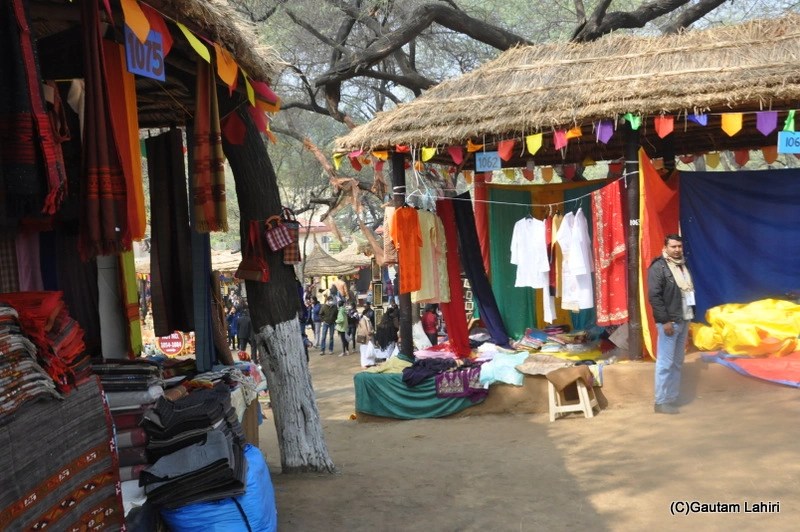 You are seeing a tribal stall at SurajKund Handicrafts Exhibition at Faridabad, India by gautam lahiri