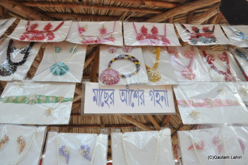 Fish scales jewellery at SurajKund exhibition by gautam lahiri