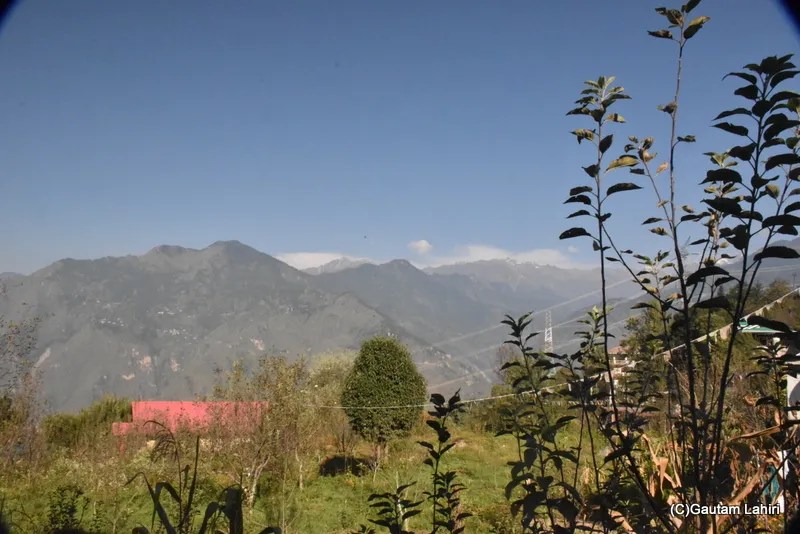 Beautiful Kailash Kinnaur peaks from the home stay in himachal pradesh by gautam lahiri