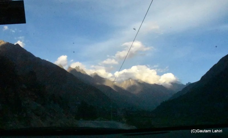 Rugged terrain of Rakchham to Chutkul in Himachal Pradesh by gautam lahiri