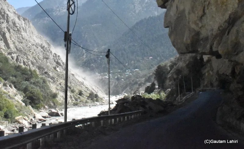 The Spiti River and broken rocks near Kalpa, Himachal Pradesh by gautam lahiri