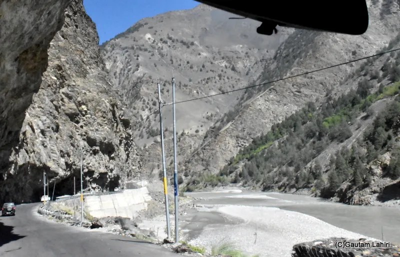 Spiti River meandered through the mountains in Himachal Pradesh by gautam lahiri