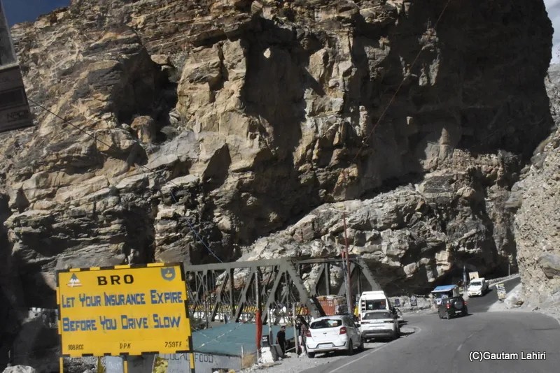 Khab Bridge in Himachal Pradesh by gautam lahiri