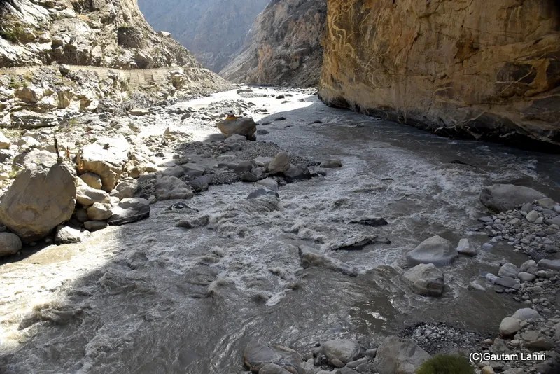 Confluence of Spiti River and Sutlej River in Himachal Pradesh by gautam lahiri