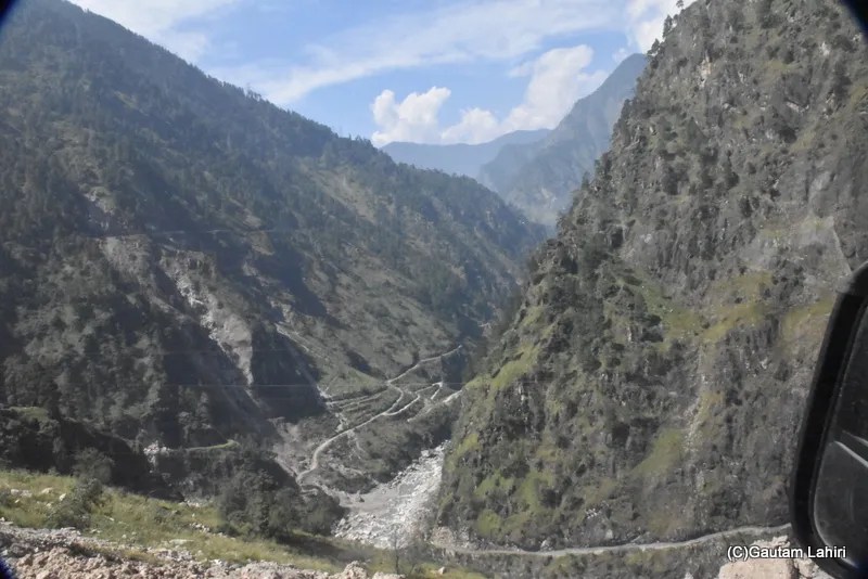 Karchham where Sutlej and Baspa rivers meet. A bridge 