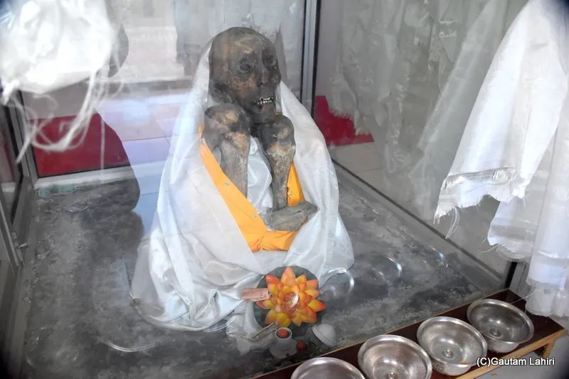 The mummy of Sangha Tenzin and Zangdok Palari Monastery is dedicated to Padma Sambhava